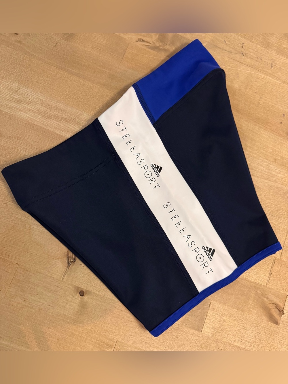 Adidas by Stella McCartney Navy Stellasports training Shorts - Picture 4 of 9